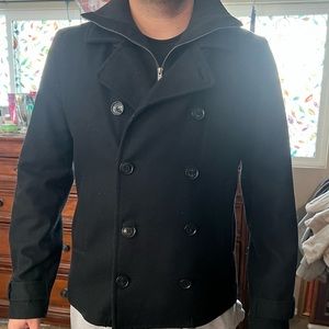 Men’s H&M Classic Black Peacoat